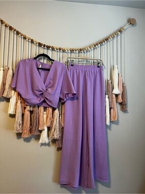 Zeanna Lavender set size S NWOT